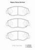 NPS H360A08 Brake Pad Set, disc brake